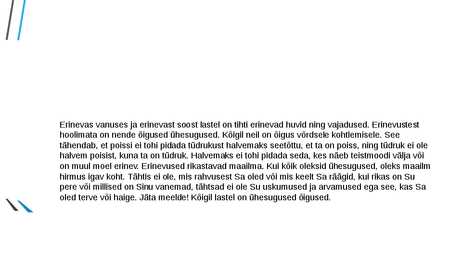 LAPSE ÕIGUSED #4