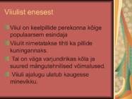 Presentatsioon viiulist