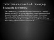 Tartu Õpilasesinduste Liidu loomine #6