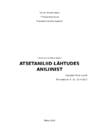 ATSETANILIID LÄHTUDES ANILIINIST