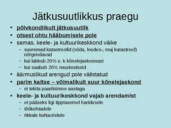 Keeleökoloogia ja eesti keele areng #11