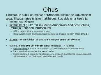Keeleökoloogia ja eesti keele areng #8