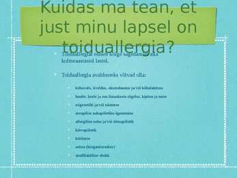 Toiduallergia #2