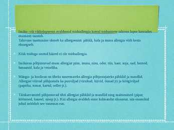 Toiduallergia #7