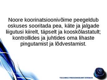 Osavus ja selle arendamine #7