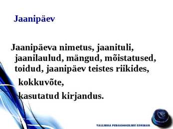 Rahvakultuur-jaanipäev #2