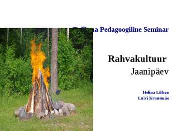 Rahvakultuur-jaanipäev