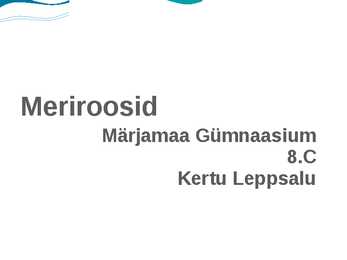 Meriroosid