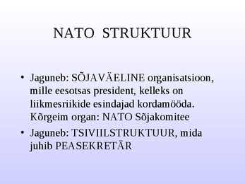 NATO ja rahvusvahelised organisatsioonid #16