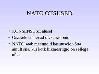 NATO ja rahvusvahelised organisatsioonid #19