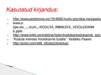KODUTUTE HOOLEKANNE EESTIS #18