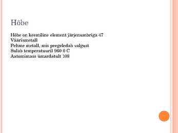 Hõbe-Ag #2