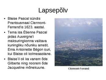 Blaise Pascal #2