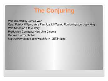 The Conjuring-Kurja Kutsumine #3