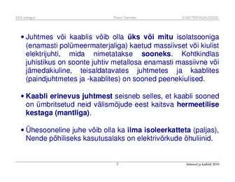 Juhtmed ja kaablid #2