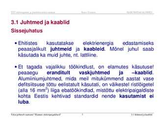 Juhtmed ja kaablid