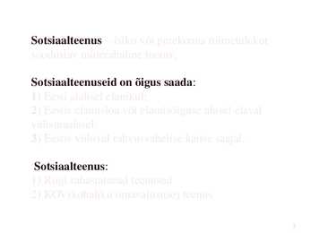 SOTSIAALTEENUSED #2
