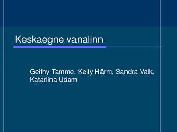 Keskaegne vanalinn