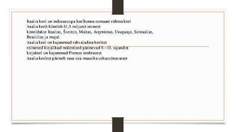 Itaalia keel #2