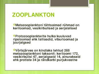 VÕRTSJÄRVE LOOMASTIK #4