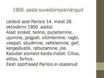 Naiste osavõtt olümpiamängudest #2