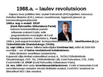 Eesti taasiseseisvumine #5