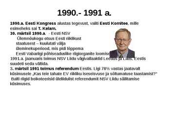 Eesti taasiseseisvumine #7