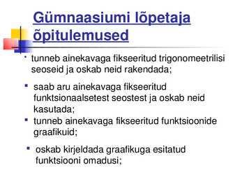 Ettevalmistus matemaatika riigieksamiks #7