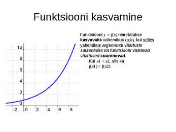 Funktsiooni ekstreemumkohad-Funktsiooni kasvamine ja kahanemine #3