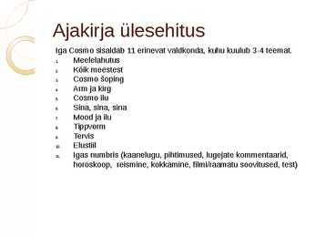 Cosmopolitan esitlus #6