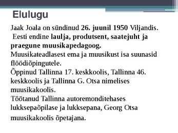 Jaak Joala #2