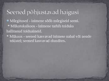 Seened looduses ja inimese elus #14