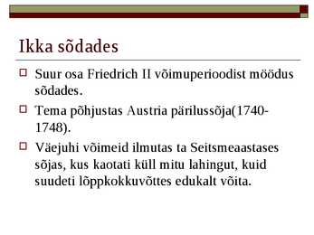 Saksamaa riiklik korraldus 17 -18 sajandil #13