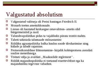 Saksamaa riiklik korraldus 17 -18 sajandil #10