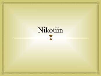 Alkaloidid-Nikotiin