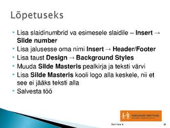 Powerpointi võimalused #14