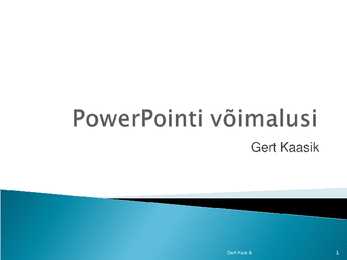 Powerpointi võimalused