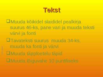 Harjutus PowerPointis #2