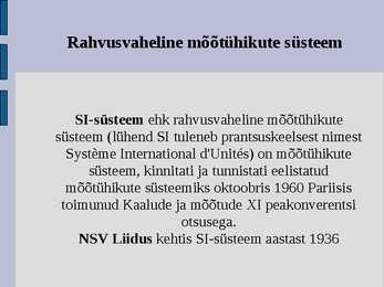Füüsikaliste suuruste-mõõtmine ja dimensioon #5