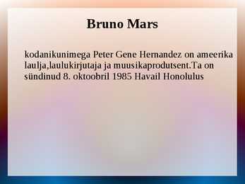 Bruno Mars