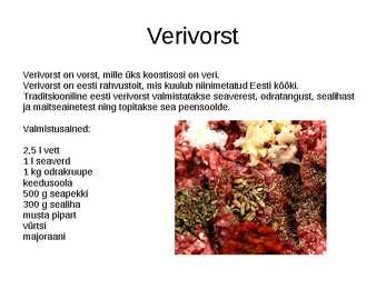 Verivorst #4