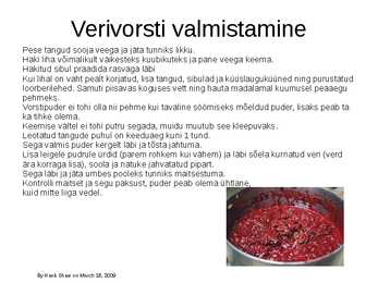 Verivorst #5