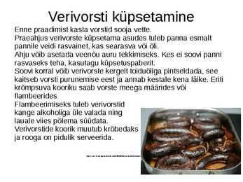 Verivorst #7