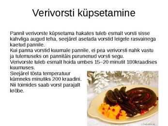 Verivorst #8