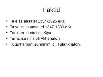 Tutanhamon #2