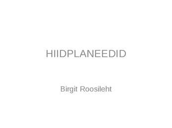 HIIDPLANEEDID