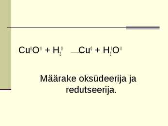 Redoksreaktsioonid #11