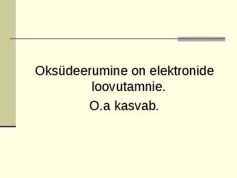 Redoksreaktsioonid #6