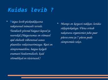 Mumps lastehalvatus #3