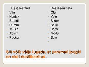 Alkoholid #3